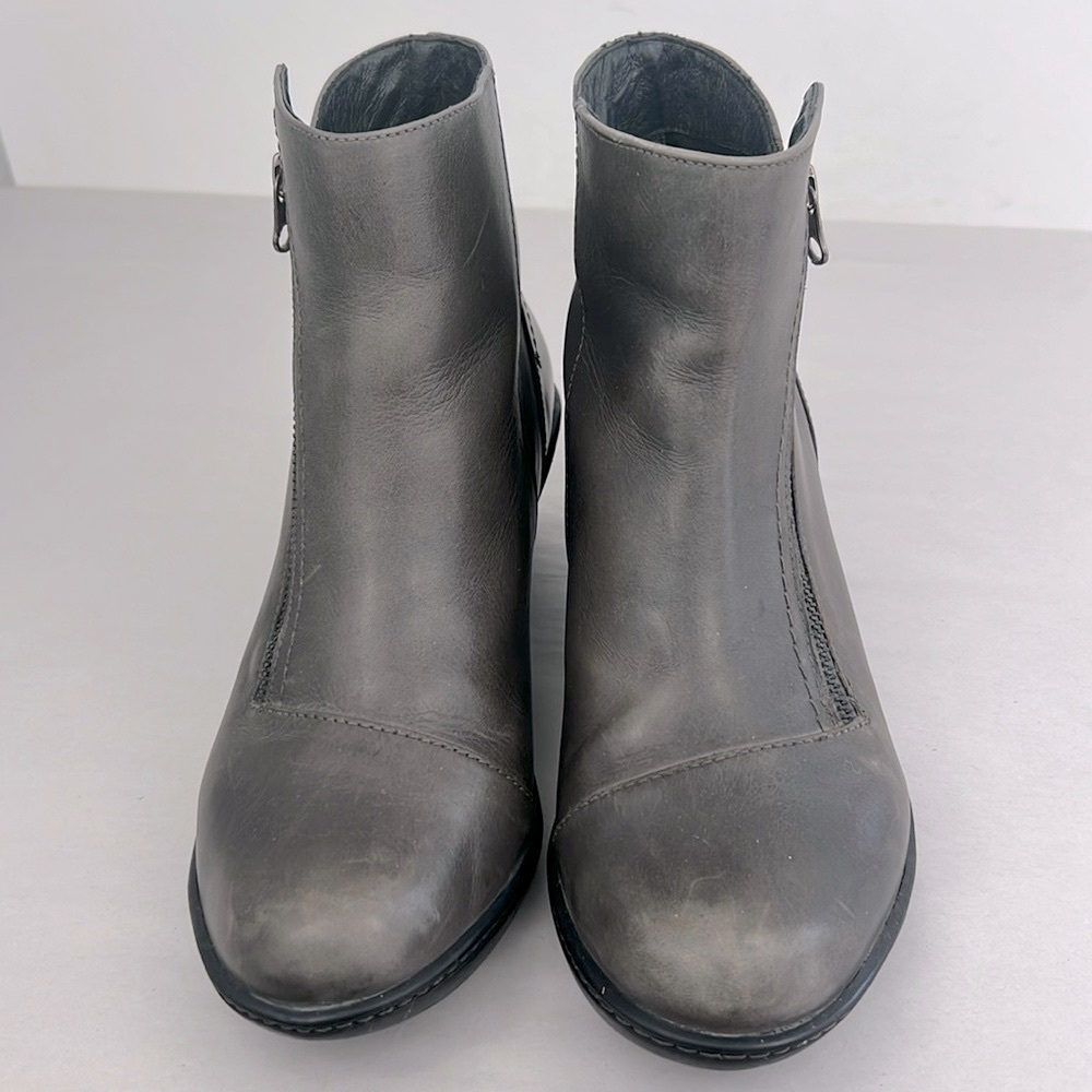 Dansko Billie Grey Ankle Boots Soft Leather Burnished Nappa Grey Womens SZ 8.5 9 - Picture 7 of 14